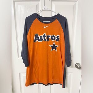 Nike Houston Astros 3/4 Sleeve Cooperstown Tee XL – Minor Flaw